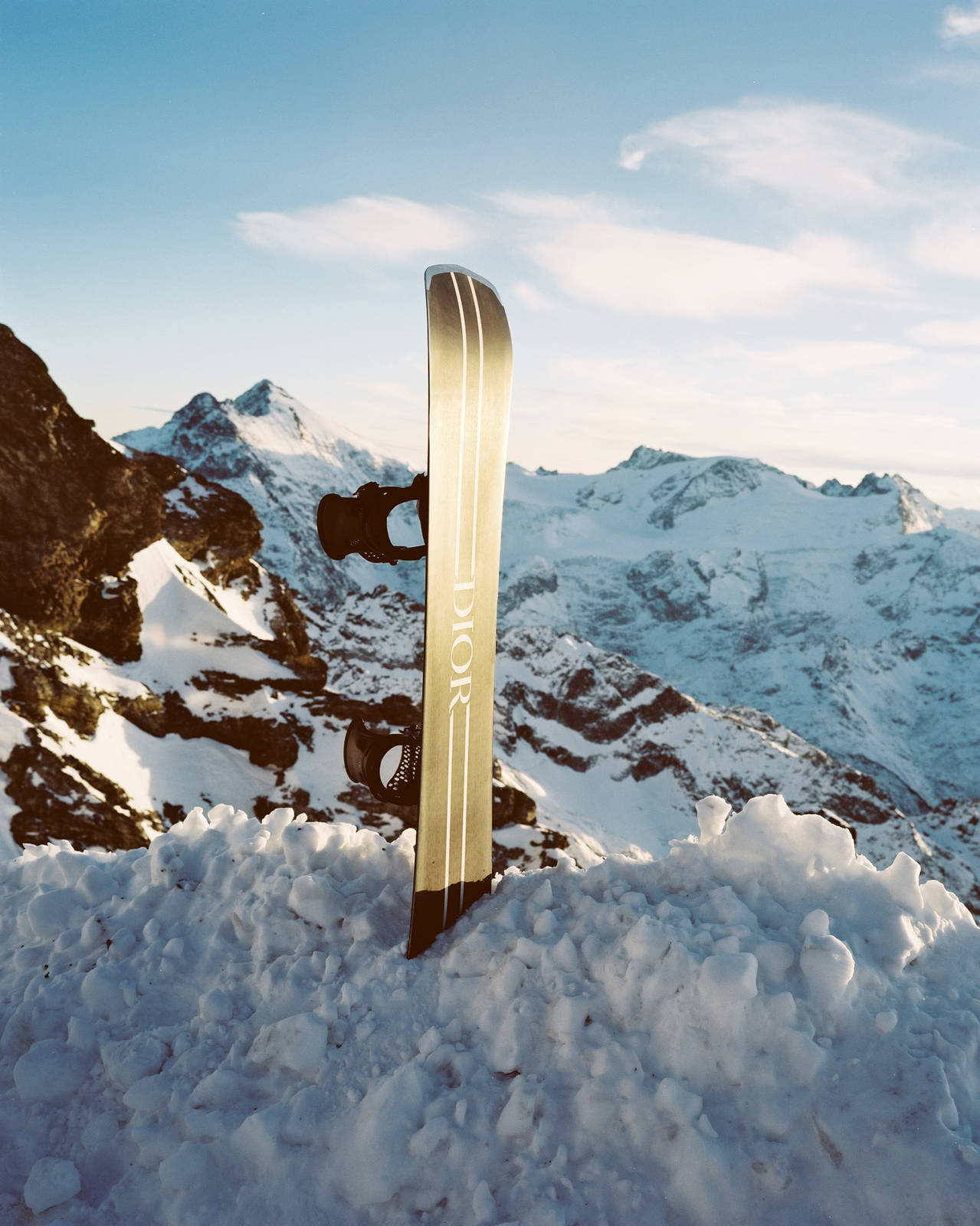 Lukas Wassmann — Dior ski x Highsnob, styling Guya Marini